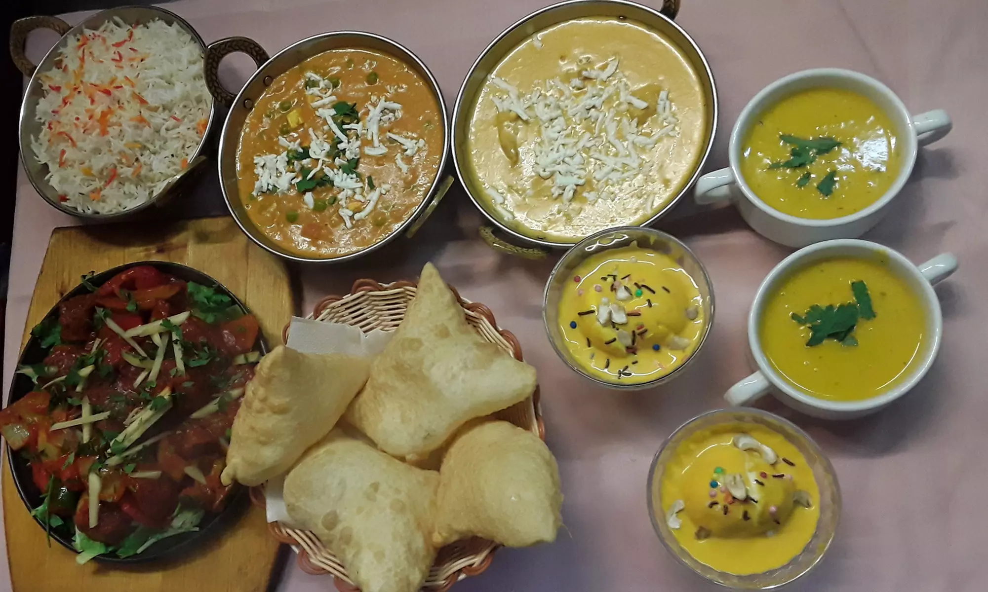 Indian 3-course menu including aperitif for 2 or 4 people at Aanjal Indian Restaurant (save 34%)