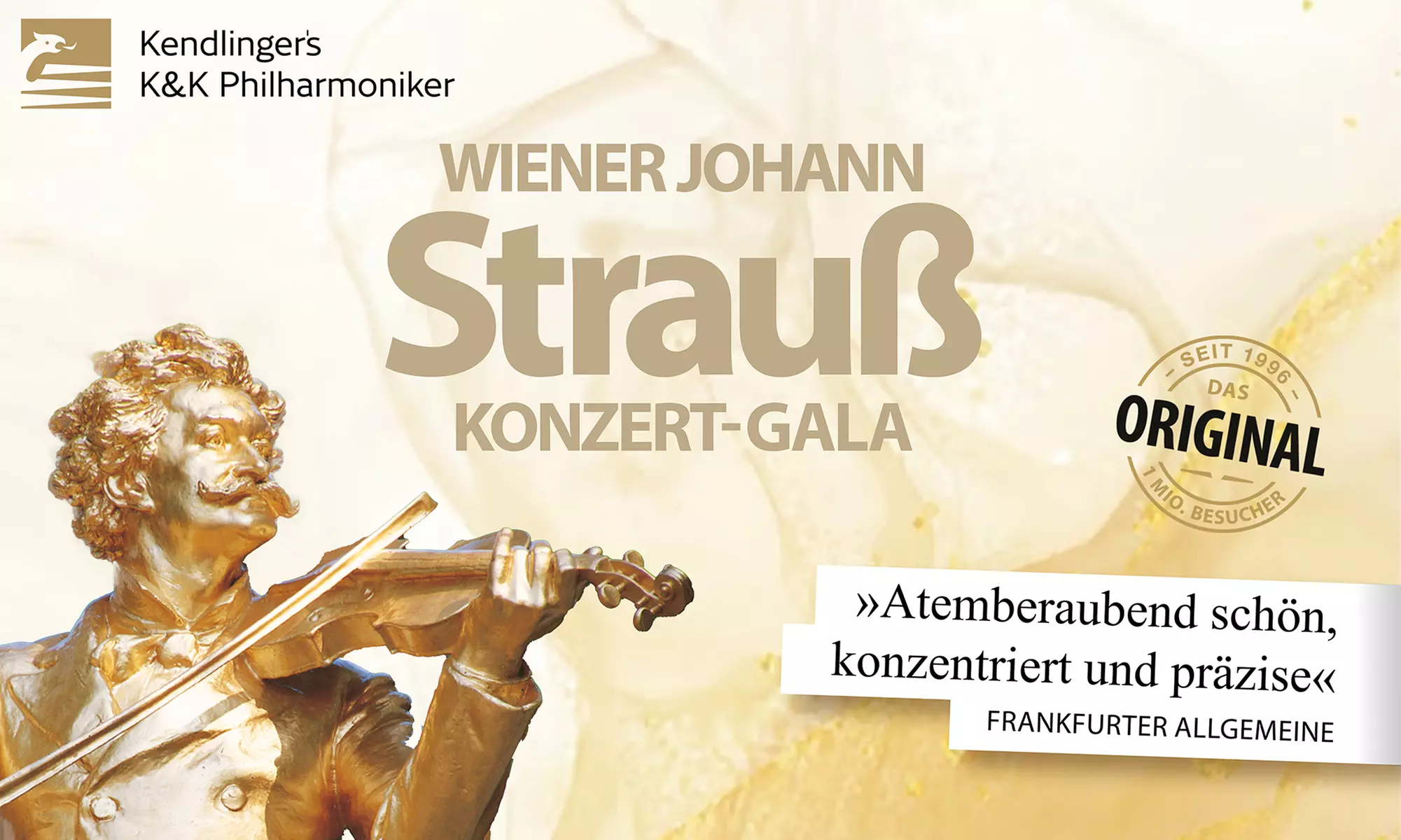 Ticket for the “Vienna Johann Strauss Concert Gala” from January 2nd to February 5th